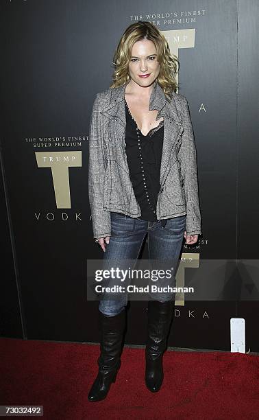 Actress Victoria Pratt attends Trump Vodka launch party at Les Deux on January 17, 2007 in Los Angeles, California.