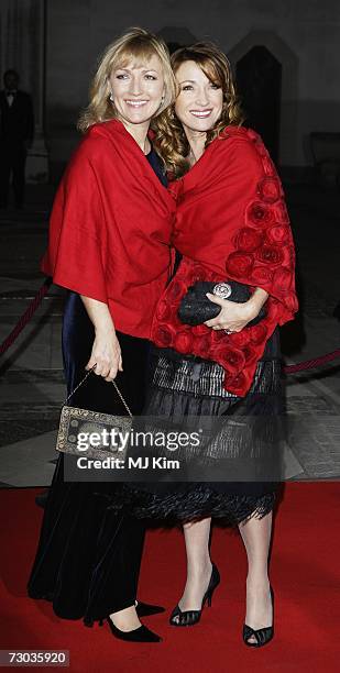 Actress Jane Seymour and her sister Sally arrive at the Morgan Stanley Great Britons Awards 2006 at the Guildhall on January 18, 2007 in London,...