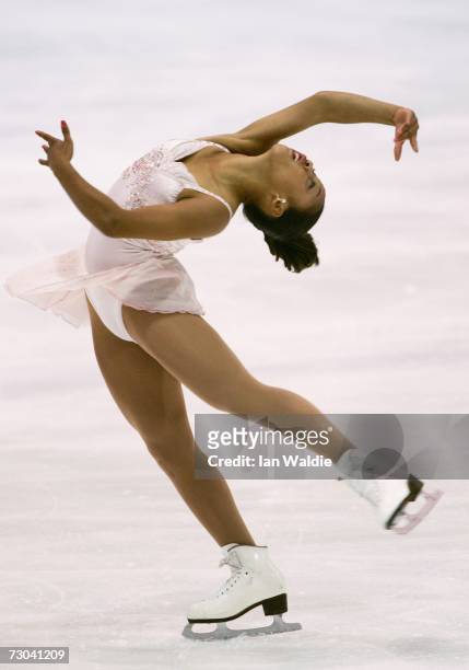 Cheltzie Lee from Australia competes in the junior ladies short program ice skating event at the Australian Youth Olympic Festival January 19, 2007...