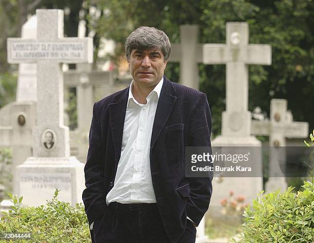 In this file photo Journalist Hrant Dink is pictured on May 19, 2005. Dink was killed by an unidentified gunman at the entrance to his newspaper's...