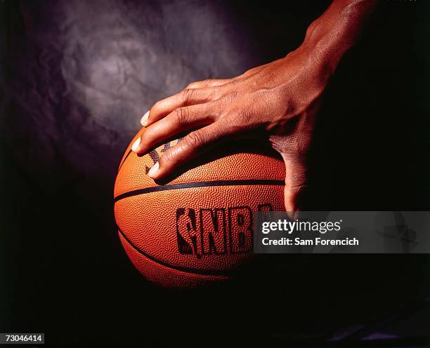 Photograph of the Spalding issued official NBA basketball circa 1994. NOTE TO USER: User expressly acknowledges that, by downloading and or using...