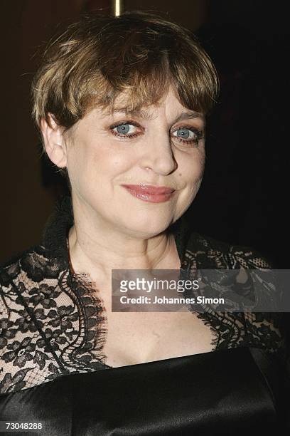 Actress Katharina Thalbach arrives for the Bavarian Film Awards 2006 on January 19, 2007 in Munich, Germany. The so-called "Bavarian Oscar" is one of...