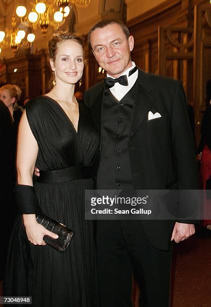 Actress Lara Joy Koerner and Heiner Pollert attend the 2nd annual Semper Opera Ball January 19, 2007 in Dresden Germany.