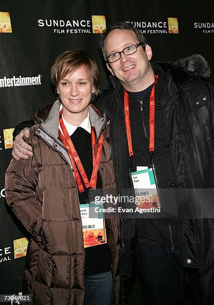 Producers Anne Carey and Ted Hope arrive at "The Savages" Premiere screening held at the Eccles Theater during the 2007 Sundance Film Festival on...