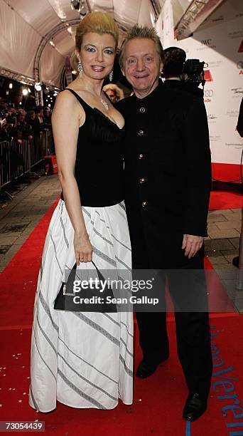 Actress Michaela Merten and actor Pierre Franckh attend the 34th annual German Film Ball at the Bayerischer Hof Hotel January 20, 2007 in Munich,...