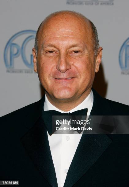 Producer Laurence Mark arrives at the 18th Annual Producer Guild Awards at the Hyatt Regency Century Plaza Hotel on January 20, 2007 in Los Angeles,...