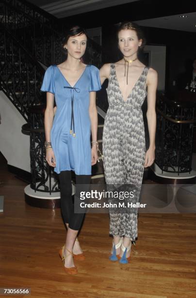 The fashion show at the private cocktail party celebrating Mariel Hemingway's new book "Healthy Living From The Inside Out" included Mariel...