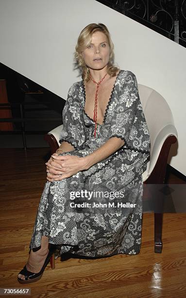 Mariel Hemingway attends the private cocktail party celebrating her new book "Healthy Living From The Inside Out" on January 19, 2007 at Lladro...