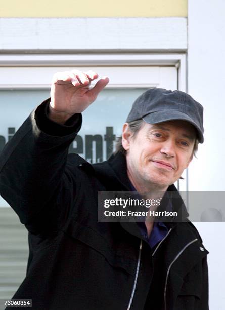 Actor Steve Buscemi is seen on Main Street during the 2007 Sundance Film Festival on January 21, 2007 in Park City, Utah.