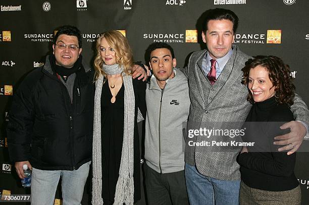 Director Alfredo de Villa, actress Heather Graham, actor William Baldwin, actor Victor Rasuk and actress Marlene Forte attend the 2007 Sundance Film...