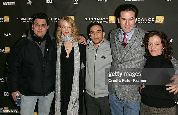 Director Alfredo de Villa, actress Heather Graham, actor William Baldwin, actor Victor Rasuk and actress Marlene Forte attend the 2007 Sundance Film...