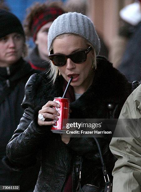 Actress Sienna Miller on Main Street during the 2007 Sundance Film Festival on January 21, 2007 in Park City, Utah.