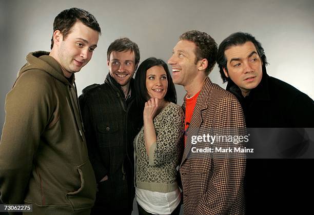 Actor Eddie Kaye Thomas, actor Aaron Ruell, actress Eleanor Hutchins, actor/Director/editor J.J. Lask and actor Kevin Corrigan from the film "On The...