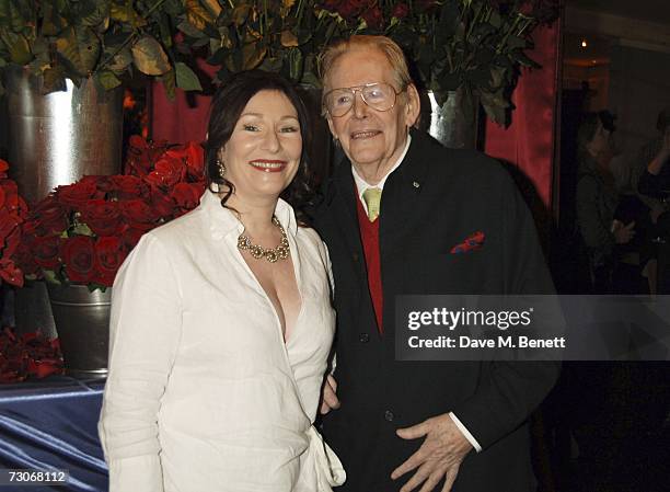 Actor Peter O'Toole and his daughter Kate O'Toole attend the pre drinks reception prior to the gala screening of 'Venus', at Bluebird on January 22,...