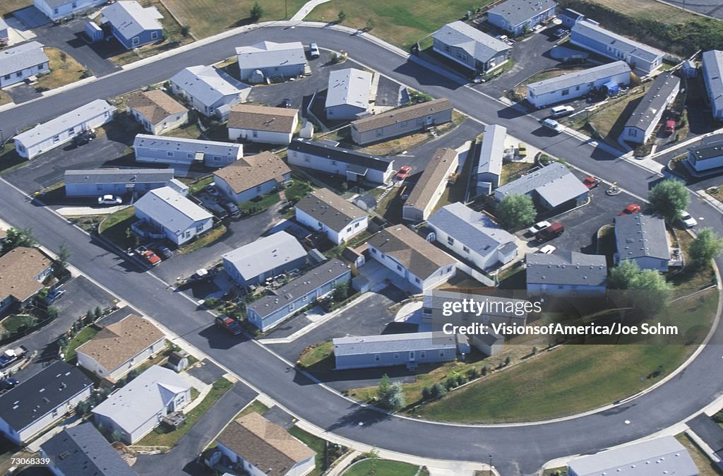 "Aerial view of housing development, Pullman, WA"