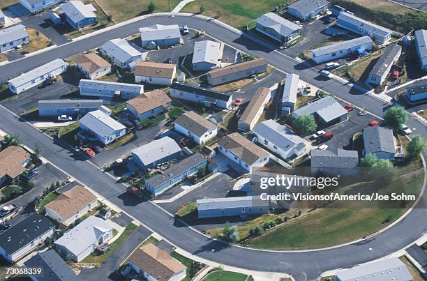 "aerial view of housing development, pullman, wa" - pullman bildbanksfoton och bilder