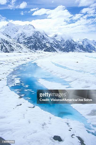 "mountains and glaciers in st. elias national park and preserve, wrangell mountains, wrangell, alaska " - alaska location stock pictures, royalty-free photos & images