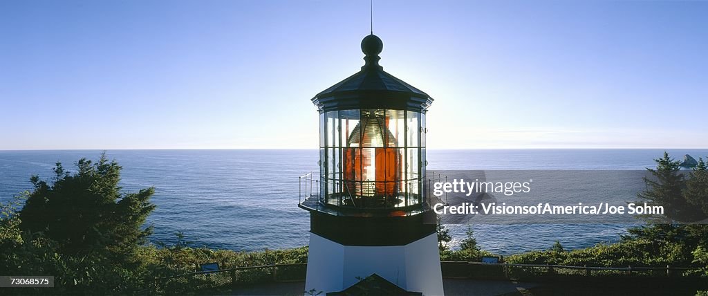 "Sunset at Cape Meares Lighthouse from 1890, Oregon"
