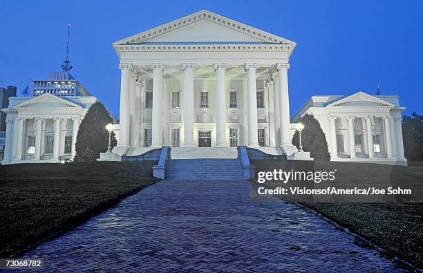 "state capitol of virginia, richmond" - civic buildings stock pictures, royalty-free photos & images