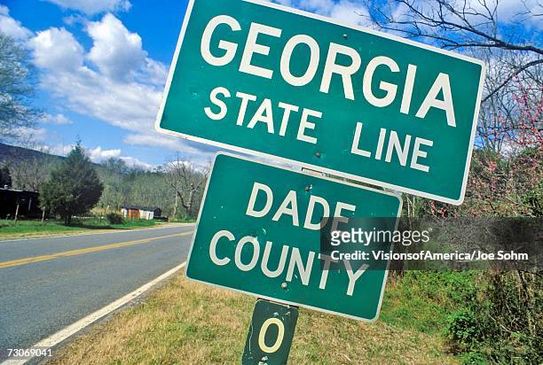 welcome to georgia sign - town sign stock pictures, royalty-free photos & images