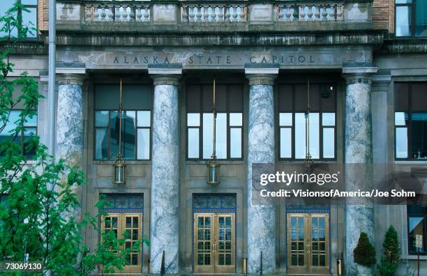 "state capitol of alaska, juneau" - civic buildings stock pictures, royalty-free photos & images