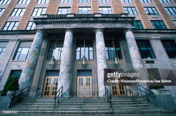 "state capitol of alaska, juneau" - civic buildings stock pictures, royalty-free photos & images