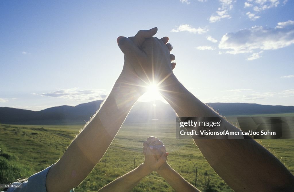 "People Holding Hands, Hands Across America, New Mexico"