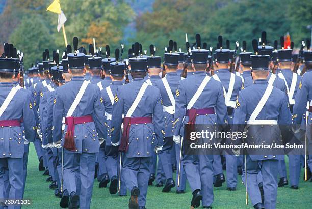 "homecoming parade, west point military academy, west point, new york" - cadet - fotografias e filmes do acervo