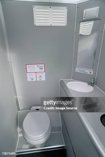 aeroplane restroom - public toilet bildbanksfoton och bilder