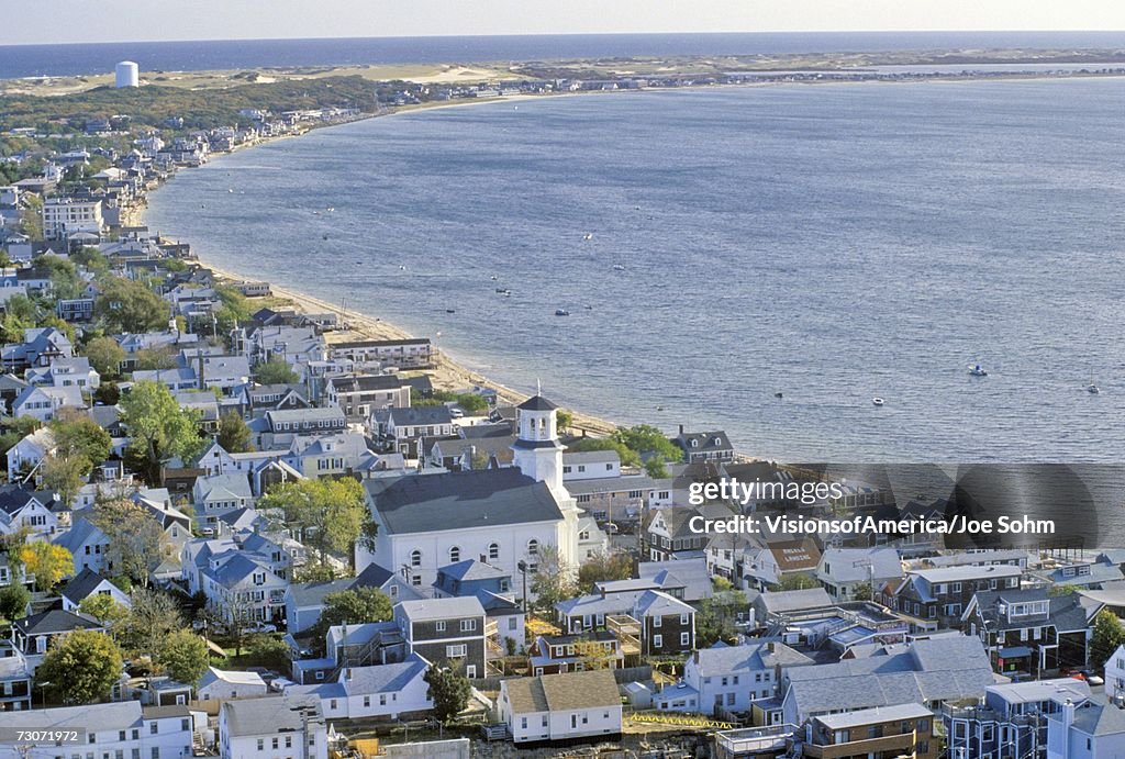 "Aerial View of Provincetown, Massachusetts"