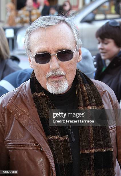 Actor Dennis Hopper on Main Street during the 2007 Sundance Film Festival on January 22, 2007 in Park City, Utah.