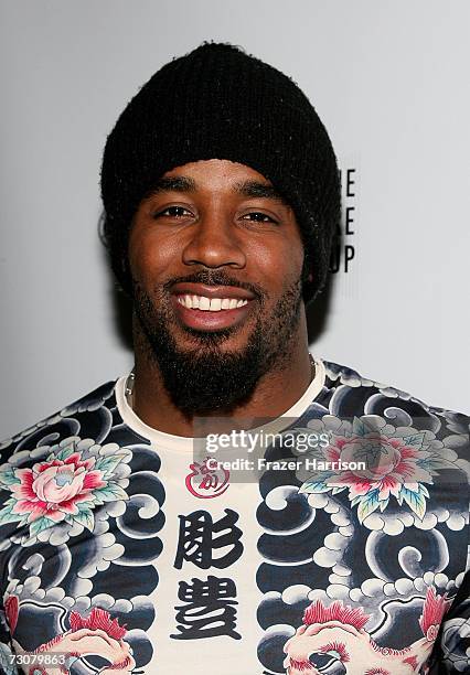 Player Dhani Jones attends "Hounddog" premiere party at Harry O's during the 2007 Sundance Film Festival on January 22, 2007 in Park City, Utah.