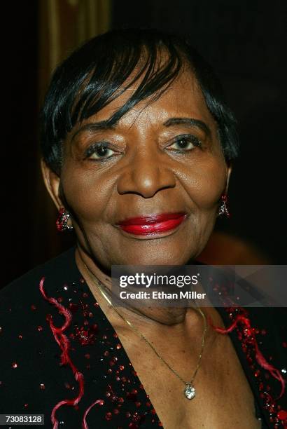 Christine King Farris, sister of the late Dr. Martin Luther King Jr., arrives at the 15th annual Trumpet Awards at the Bellagio January 22, 2007 in...