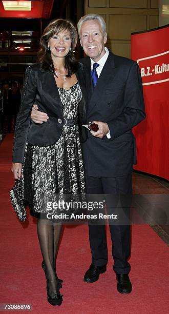 Maren Gilzer and husband Egon F. Freiheit pose at the B.Z. Newspaper culture Award January 23, 2007 in Berlin, Germany.