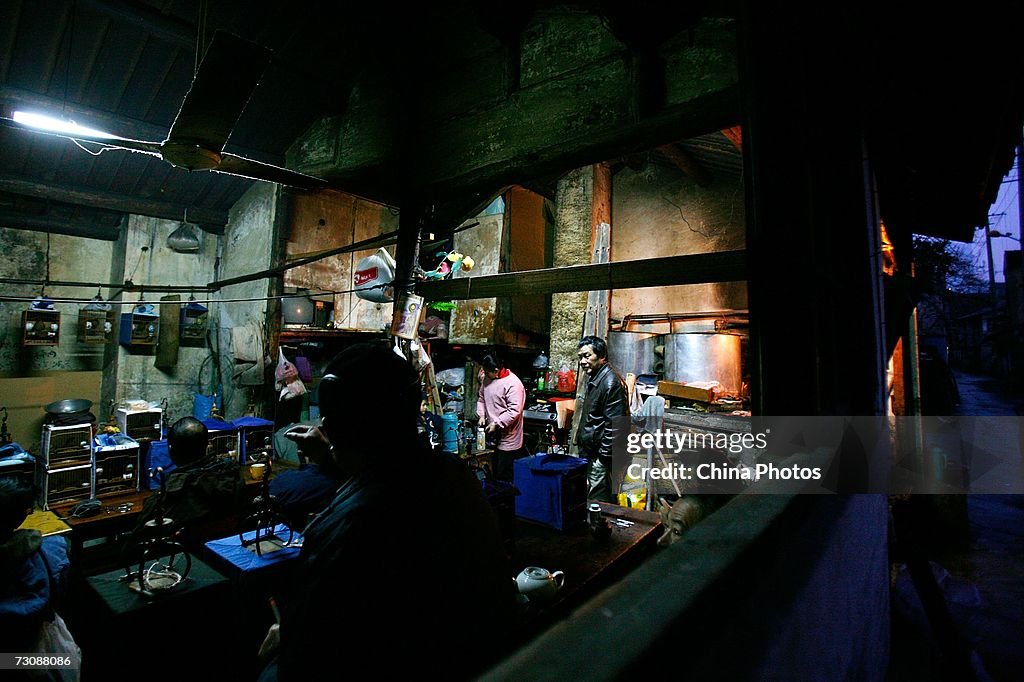 Traditional Laohuzao Teahouse In Shanghai