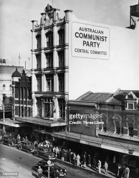 Marx House, the headquarters of the Australian Communist Party Central Committee in George Street, Sydney, circa 1950.
