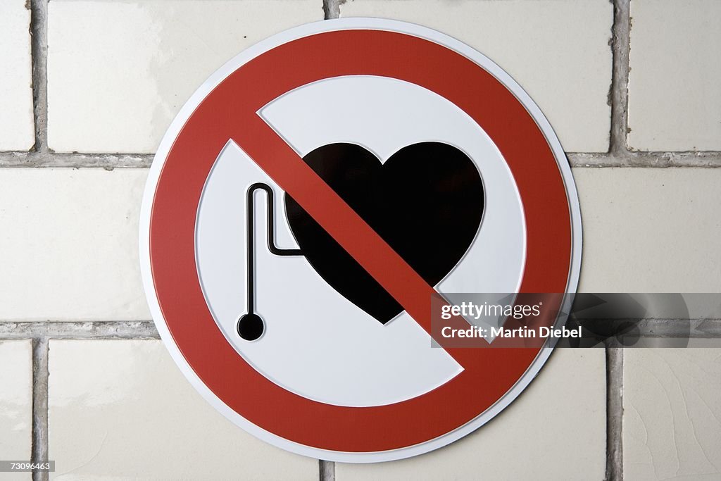 No pacemakers' sign