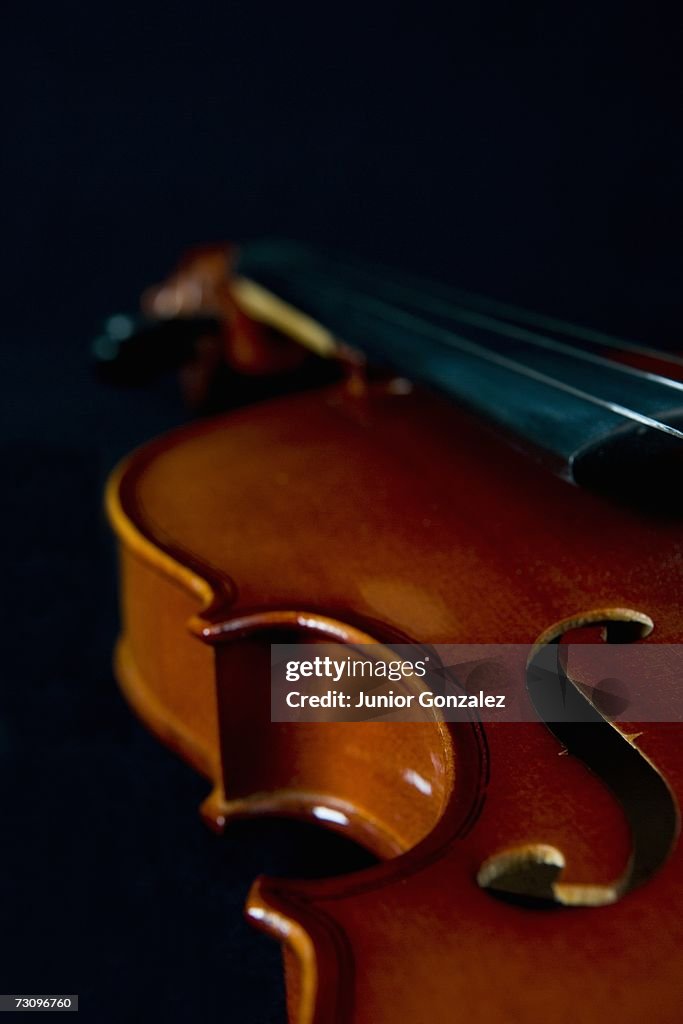 Detail of a violin