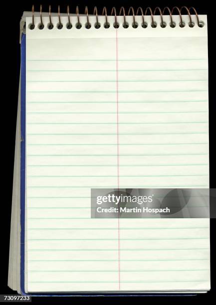 lined spiral notebook - spiral notebook stock pictures, royalty-free photos & images