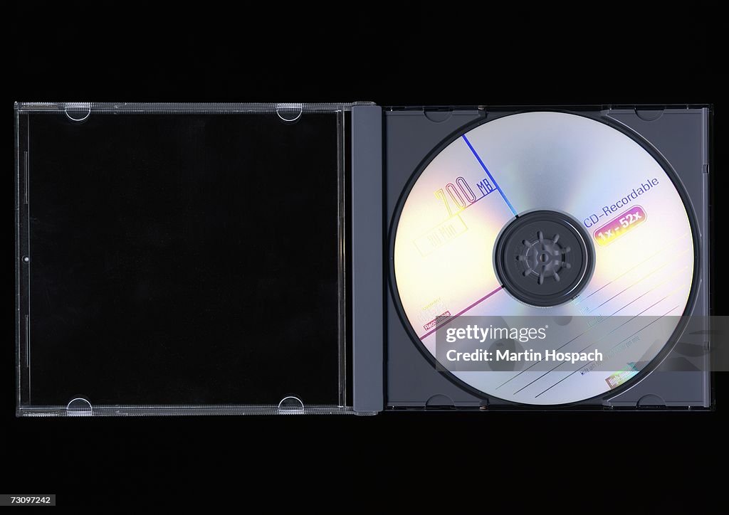 Compact disk in a plastic cover