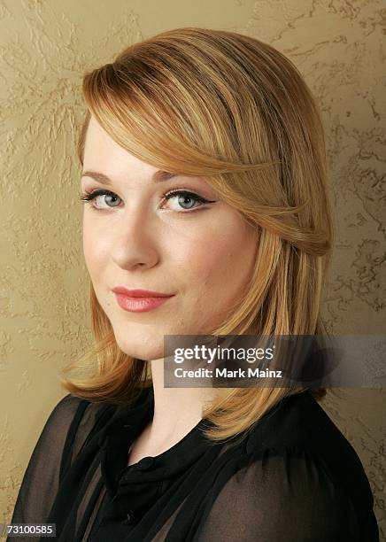 Actress Evan Rachel Wood from the film "King of California" poses for a portrait during the 2007 Sundance Film Festival on January 24, 2007 in Park...