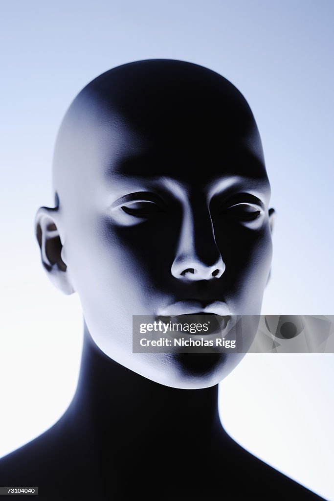 Mannequin head, close-up