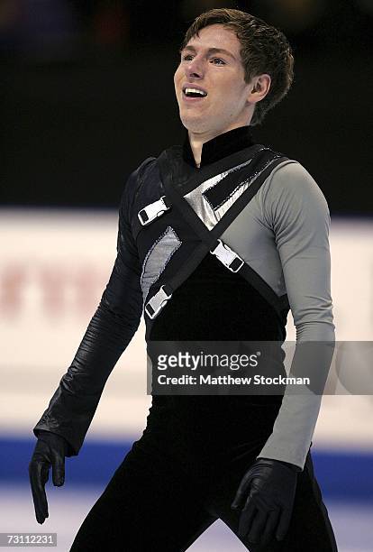 Parker Pennington competes in the short program during the State Farm US Figure Skating Championships January 25, 2007 at Spokane Arena in Spokane,...