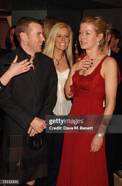 Paul Stewart and Lady Helen Taylor attend the Burns Night Party in aid of Clic Sargent and Children's Hospice Association Scotland, at St Martins...