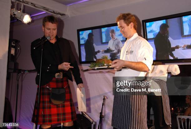 Colin McGregor attends the Burns Night Party in aid of Clic Sargent and Children's Hospice Association Scotland, at St Martins Lane Hotel on January...
