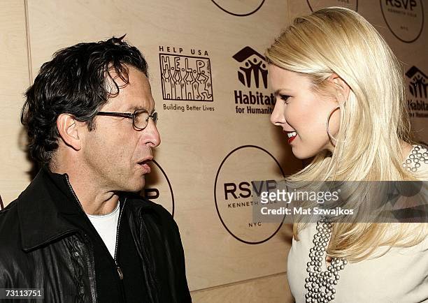 Designer Kenneth Cole and Beth Ostrosky attend Kenneth Cole's "R.S.V.P. To HELP" benefit hosted by Kenneth Cole and Jon Bon Jovi at the Tribeca...