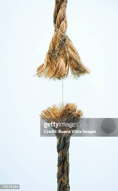 Thread And A Rope Rope Section Connected By Thread Closeup High-Res Stock Photo - Getty ...