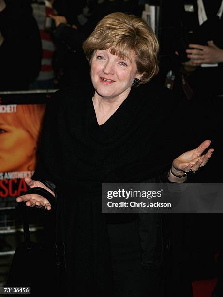 Actress Julia McKenzie arrives at the Notes on a Scandal Gala Screening at the Curzon Mayfair on January 28, 2007 in London, England.