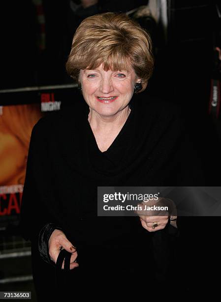 Actress Julia McKenzie arrives at the Notes on a Scandal Gala Screening at the Curzon Mayfair on January 28, 2007 in London, England.