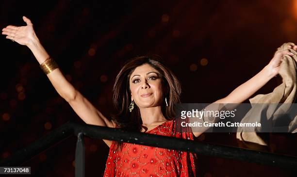 Actress Shilpa Shetty leaves the Celebrity Big Brother House, having been announced as the winner of series five during the grand final at Elstree...